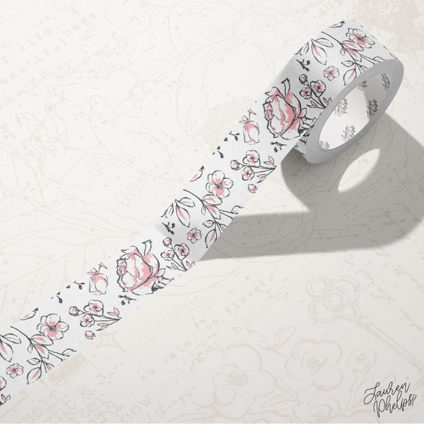 Blush | Floral Bloom 15mm washi