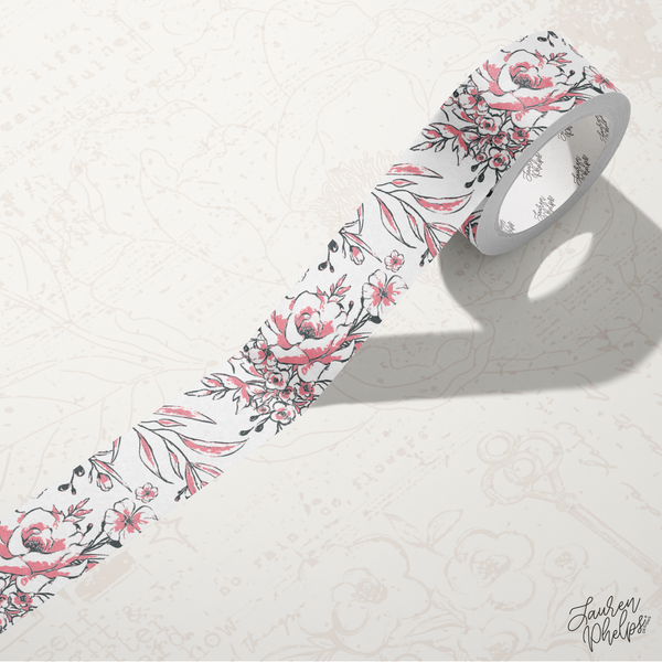 Flamingo | Floral Bloom 15mm washi