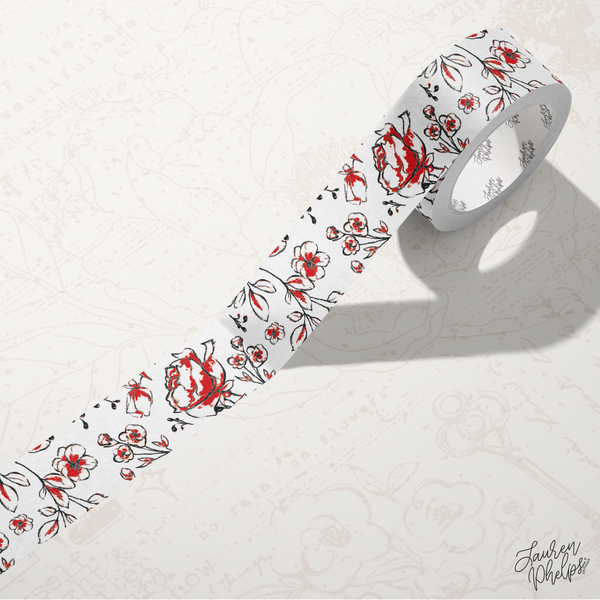 Ruby | Floral Bloom 15mm washi