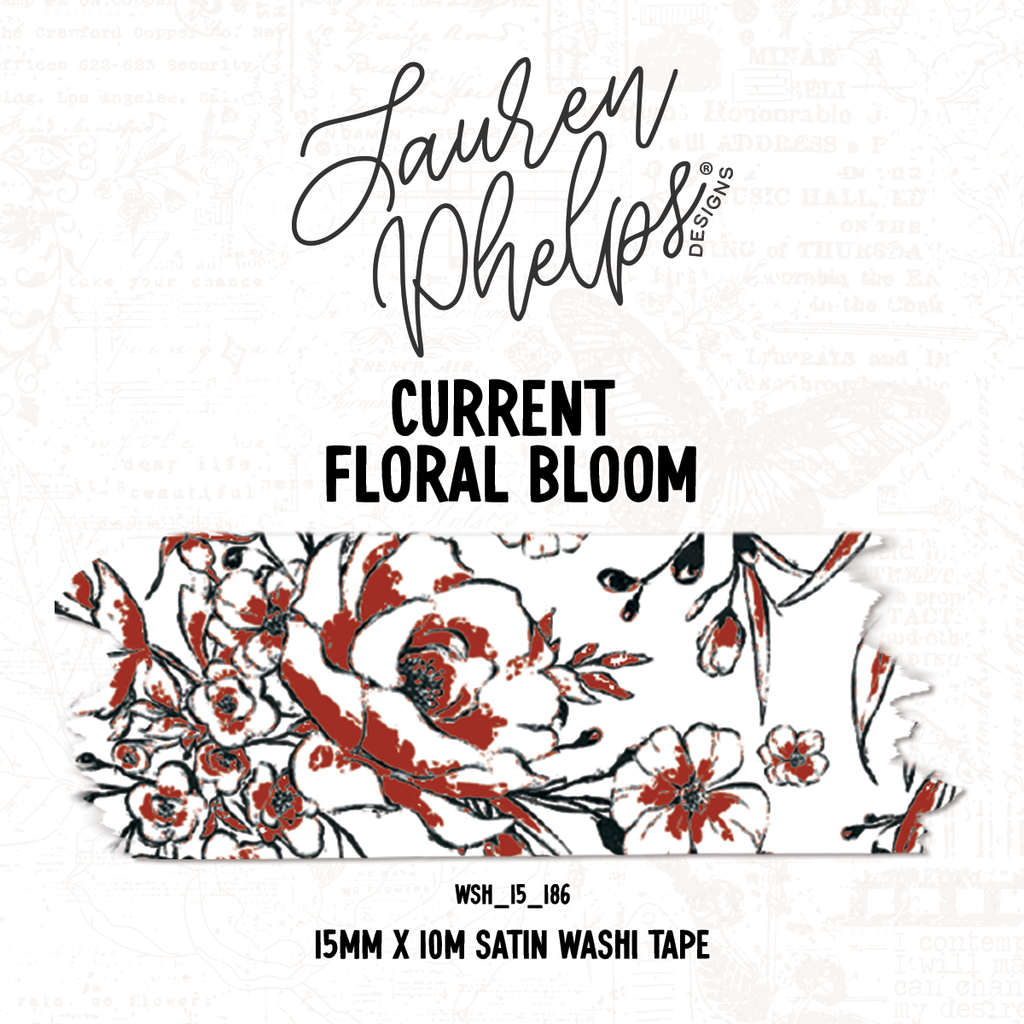 Current | Floral Bloom 15mm washi