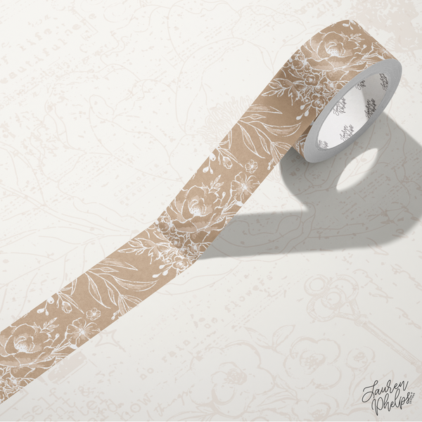 Twine | Solid Floral Bloom 15mm washi