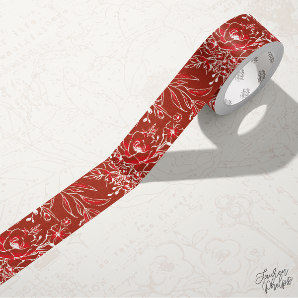 Current | Solid Floral Bloom 15mm washi