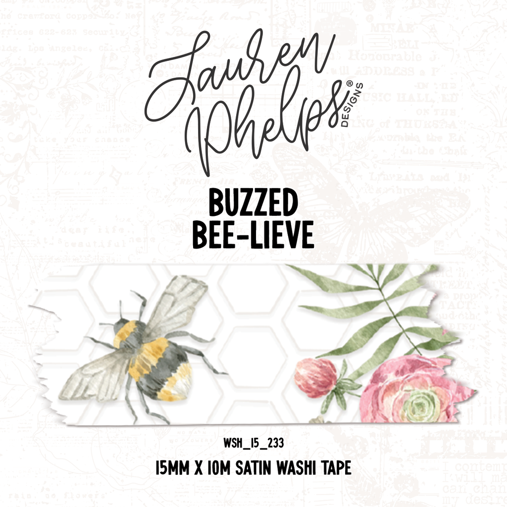 Buzzed | Bee-Lieve 15mm washi