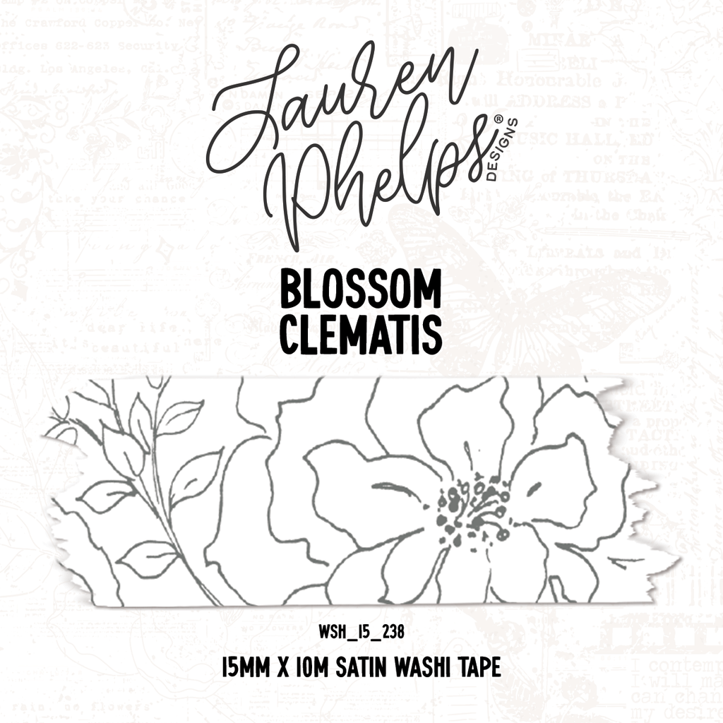 Blossom | Clematis 15mm washi