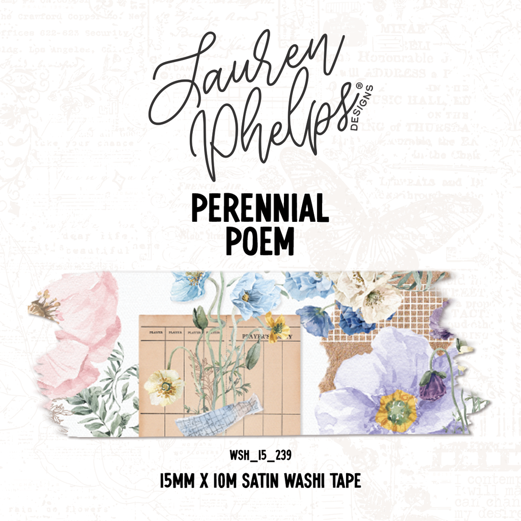 Perennial | Poem 15mm washi