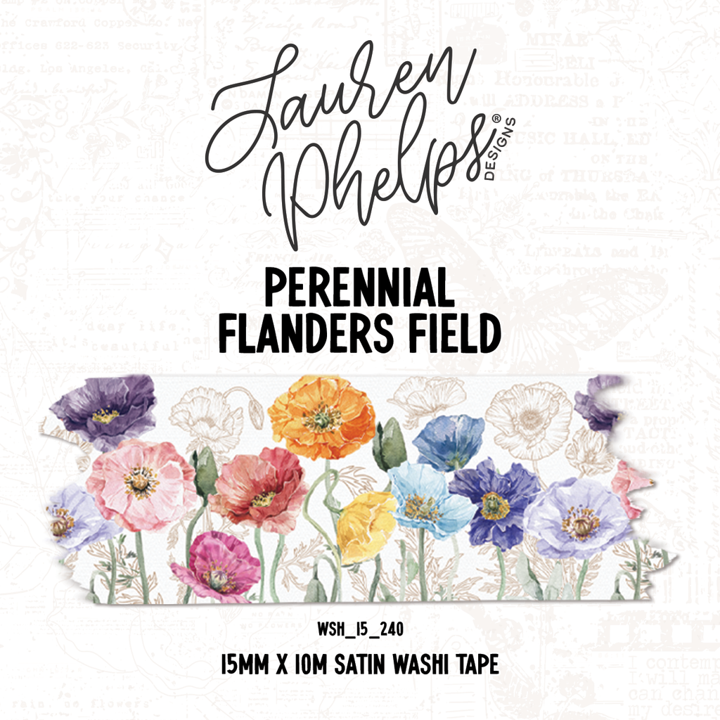 Perennial  | Flanders Field 15mm washi