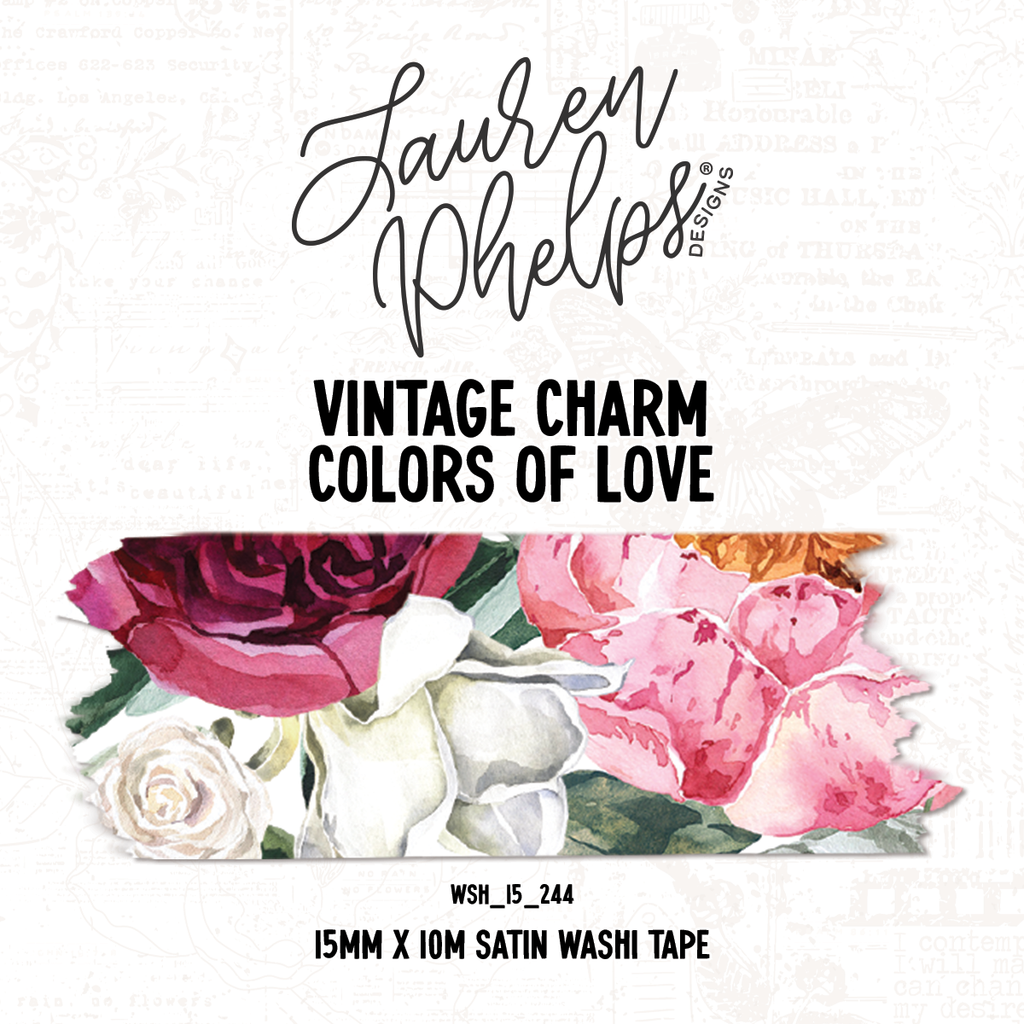 Vintage Charm | Colors of Love 15mm washi