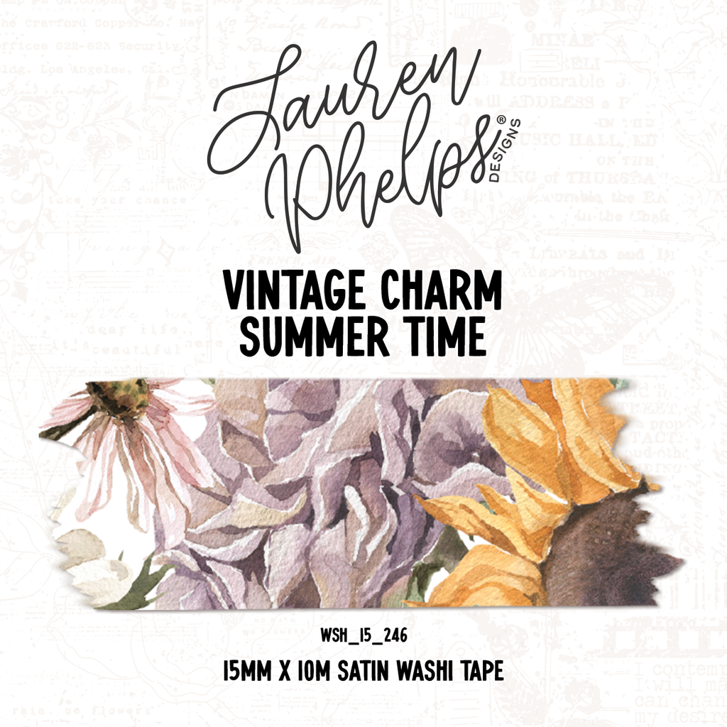 Vintage Charm | Summer Charm 15mm washi