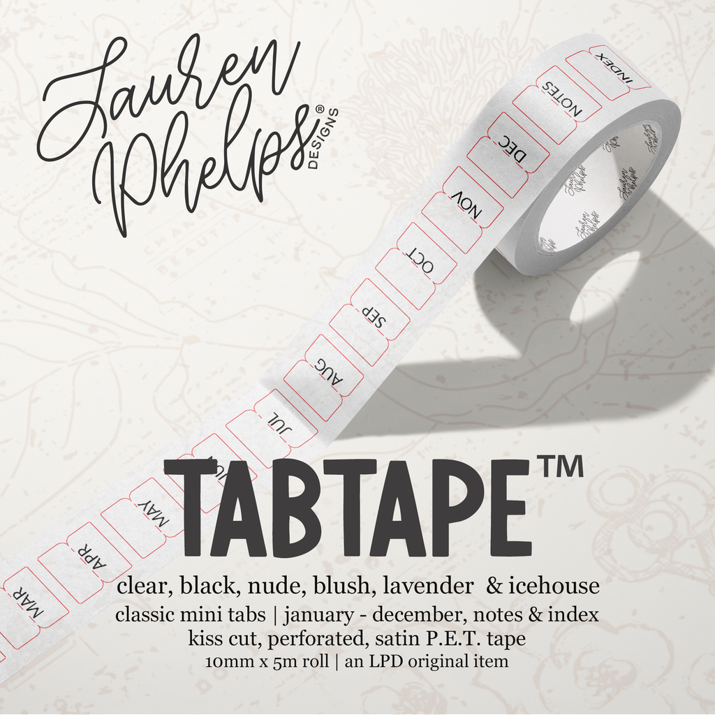 TabTape™ || Mini Classic Kiss Cut, Perforated, Satin P.E.T. Tape 10mm