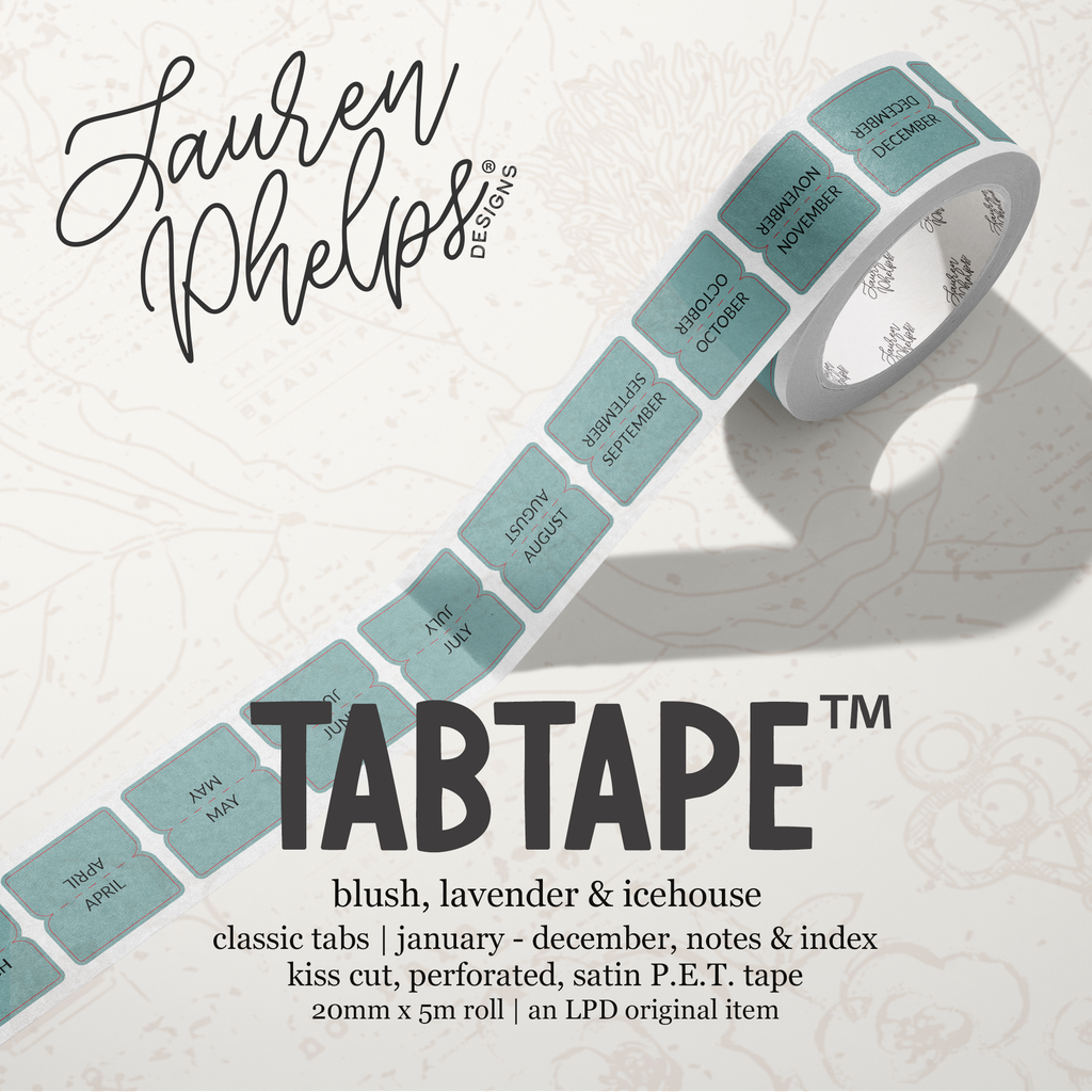TabTape™ || Classic Bright Kiss Cut, Perforated, Satin P.E.T. Tape 20mm
