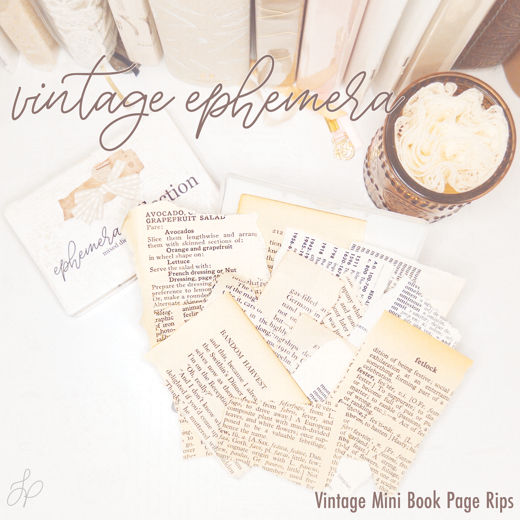 Ephemera Set | Vintage Mini Book Page Rips