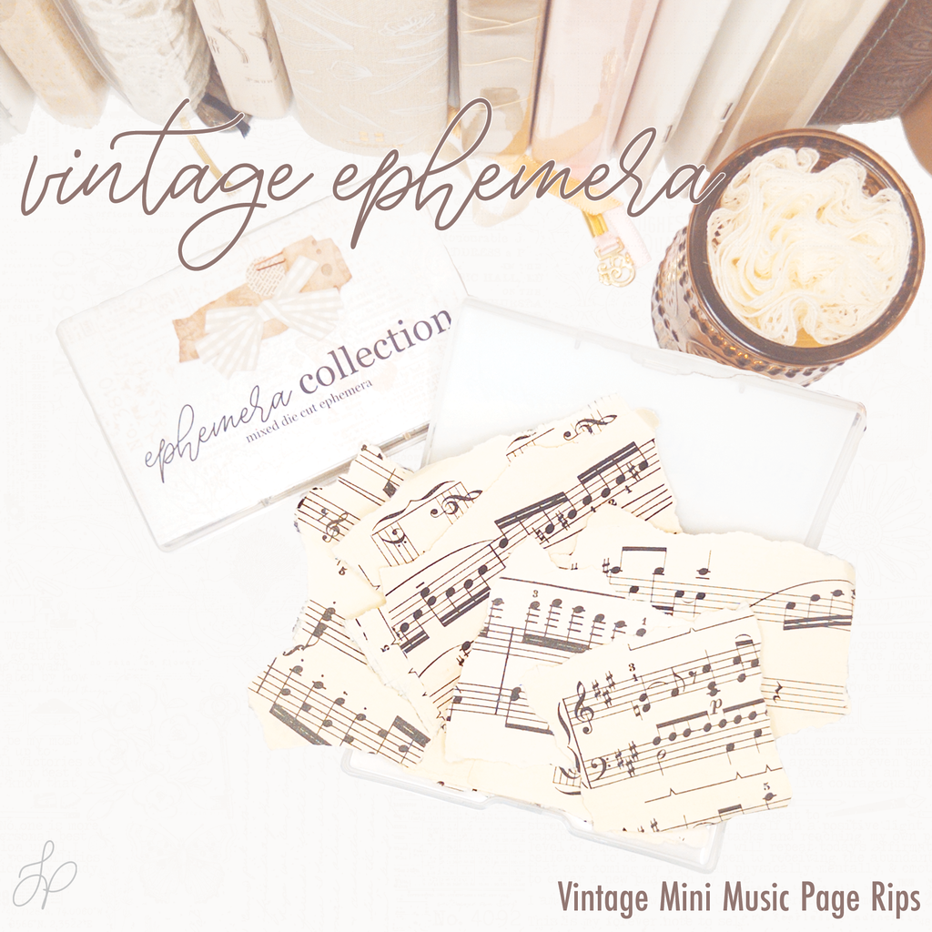 Ephemera Set | Vintage Mini Music Page Rips