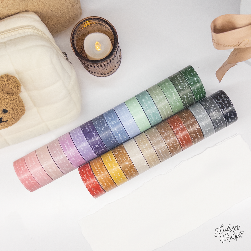 French Text Washi Bundle | 29 rolls