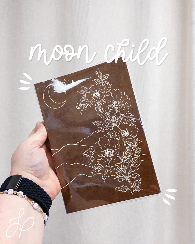 Moon Child Planner Cover collab with Nib & Fluer