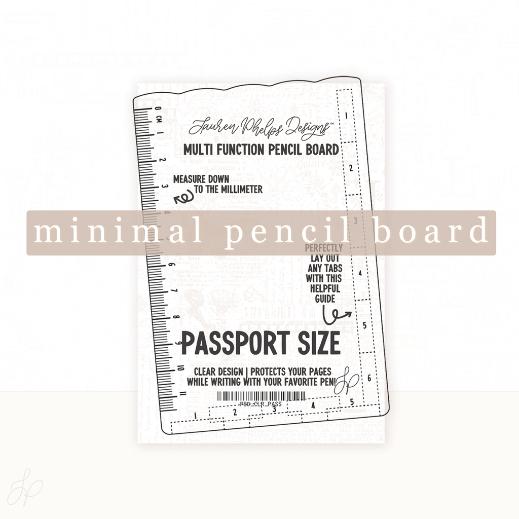 Clear Pencil Board | New Minimal Design