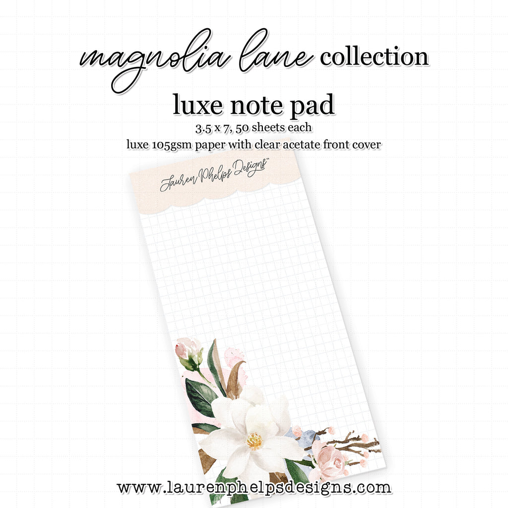 Magnolia Lane Luxe 3.5 x 7 Notepad