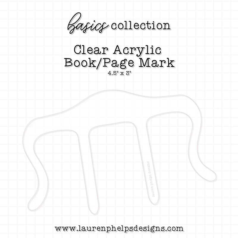 Basics Collection - Acrylic Book or Page Holder
