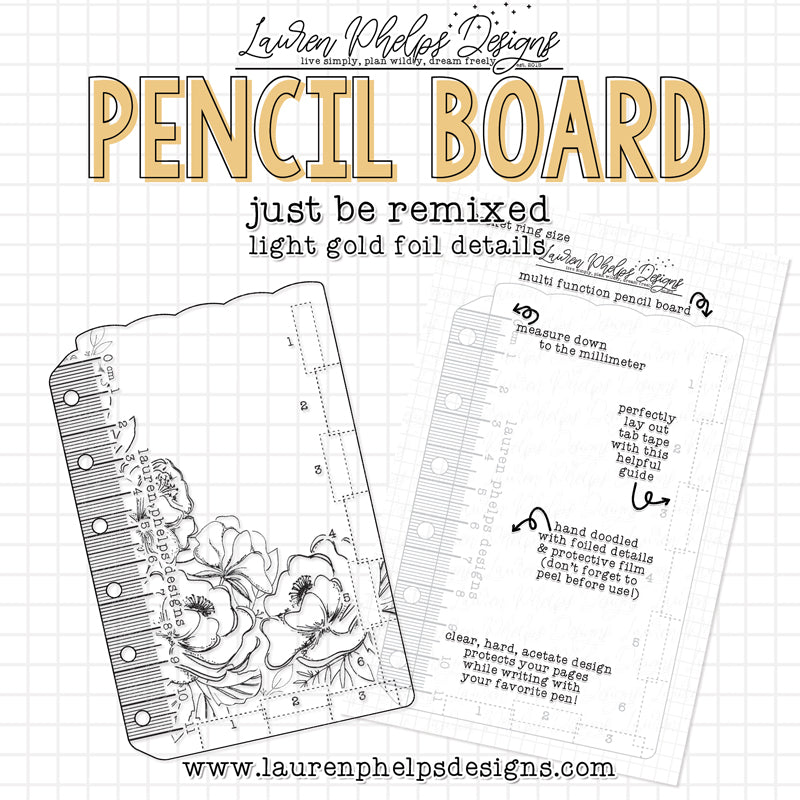 DISCONTINUED | Just Be Gold Foil Pencil Board