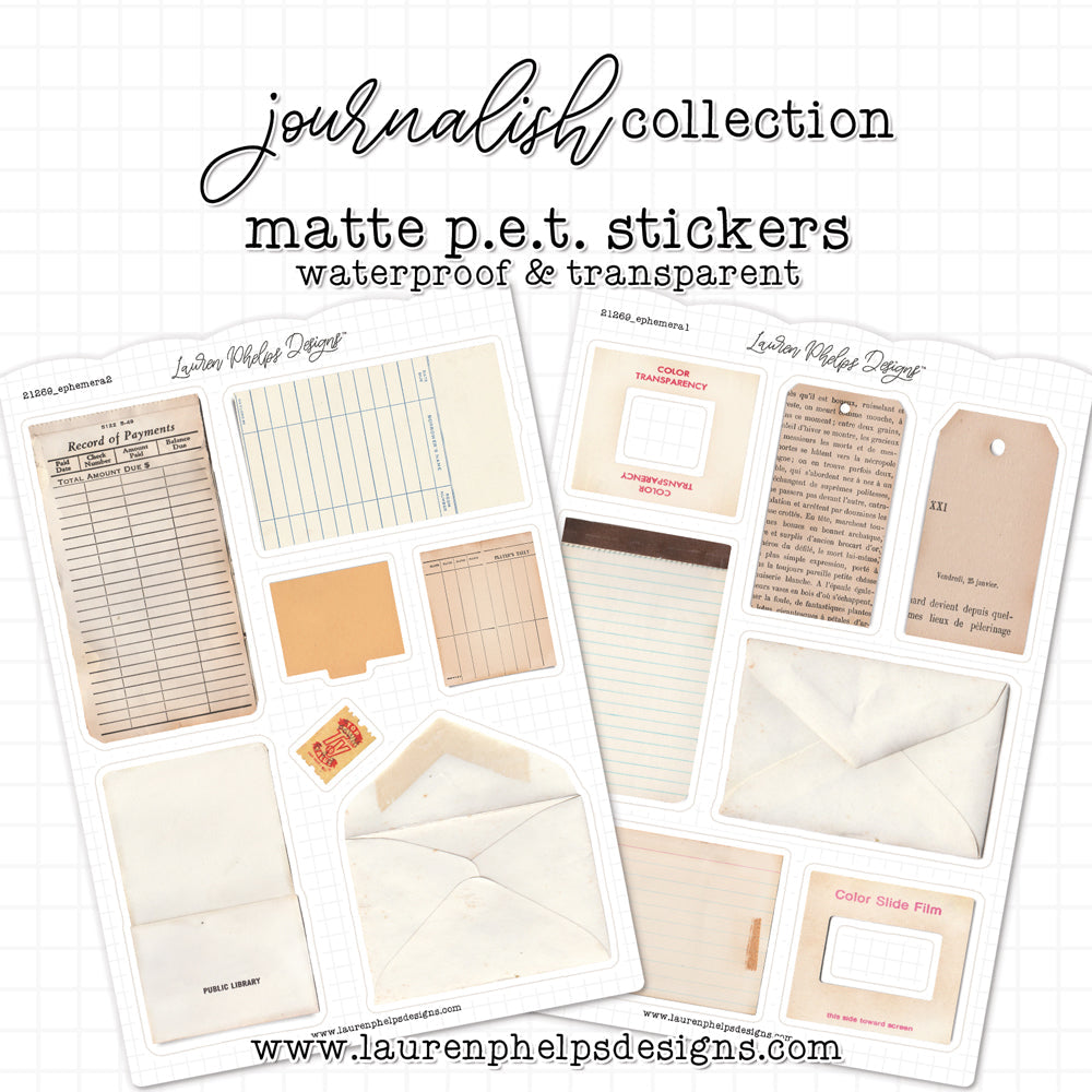 Aesthetic Bullet Journal Stickers Sheet