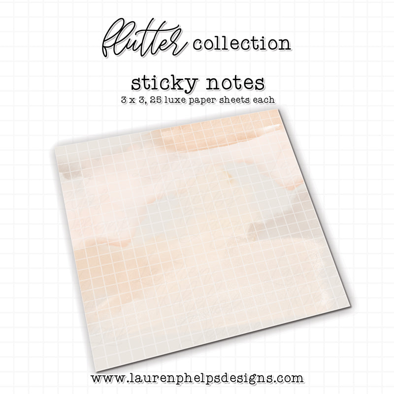Flutter Watercolor Grid Sticky Note