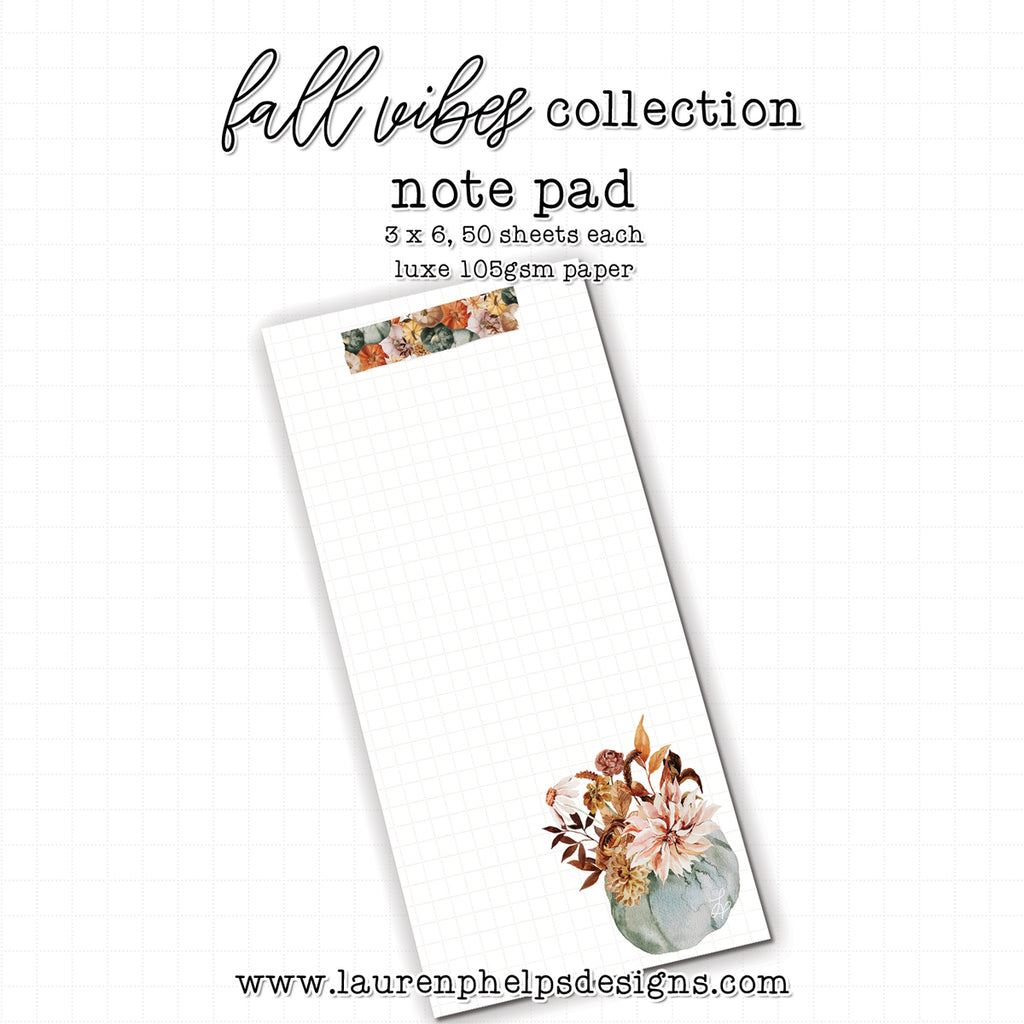 Fall Vibes Luxe Notepad