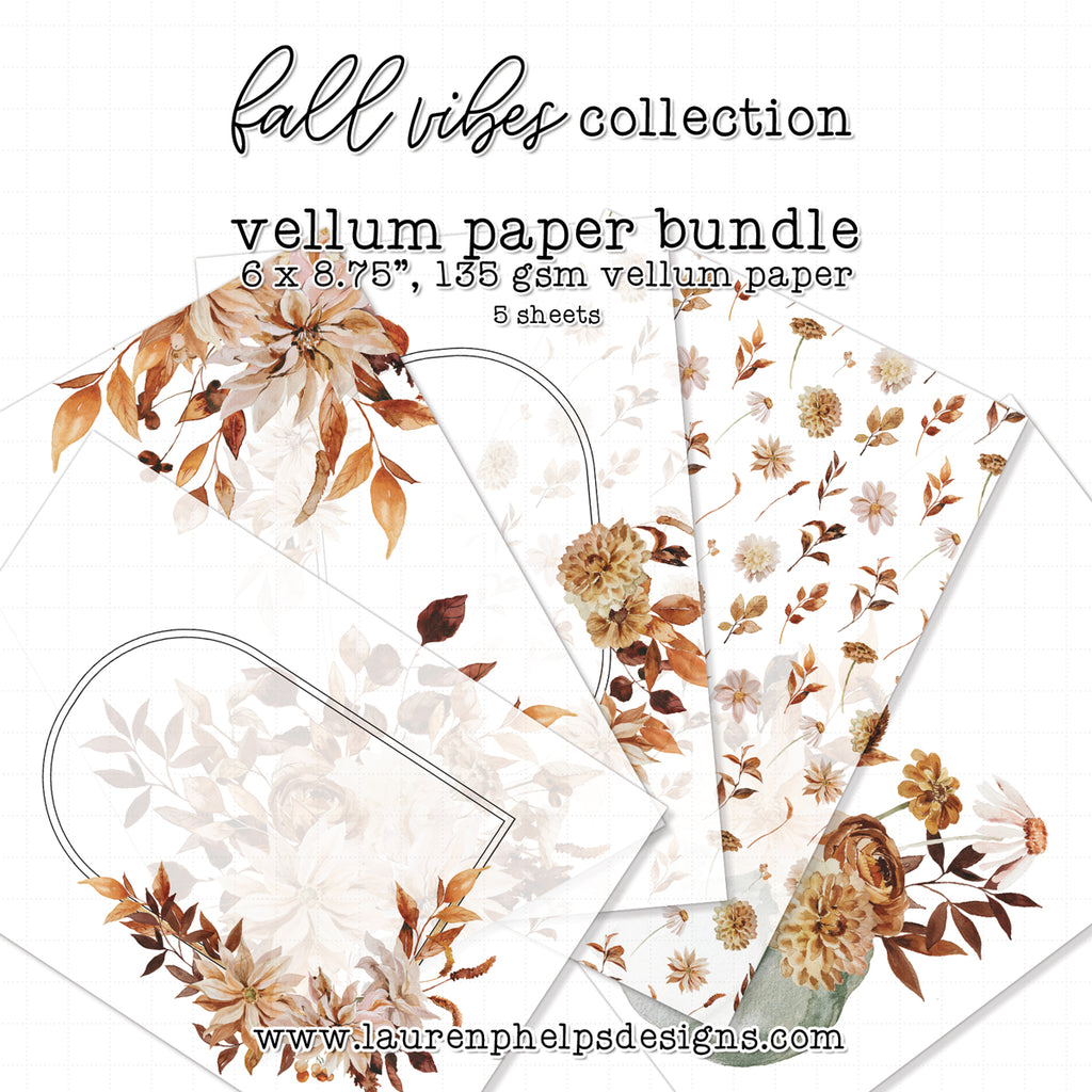 Fall Vibes Luxe Vellum Bundle | NEW options