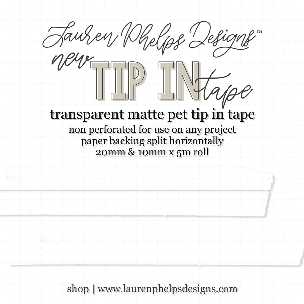 TipIn Tape™ Clear Matte PET Tape