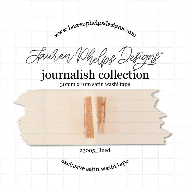 Journalish Collection Index Card Washi 30mm
