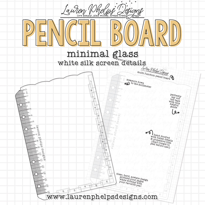 DISCONTINUED | Minimal Glass Pencil Board