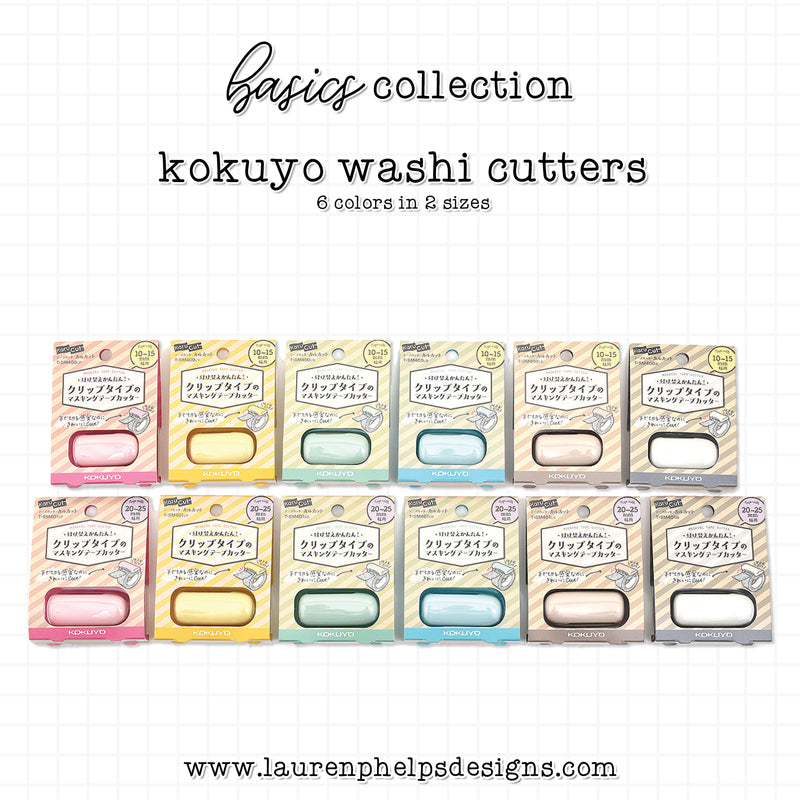 Kokuyo Karu Cut Washi Tape Cutter 10-15mm