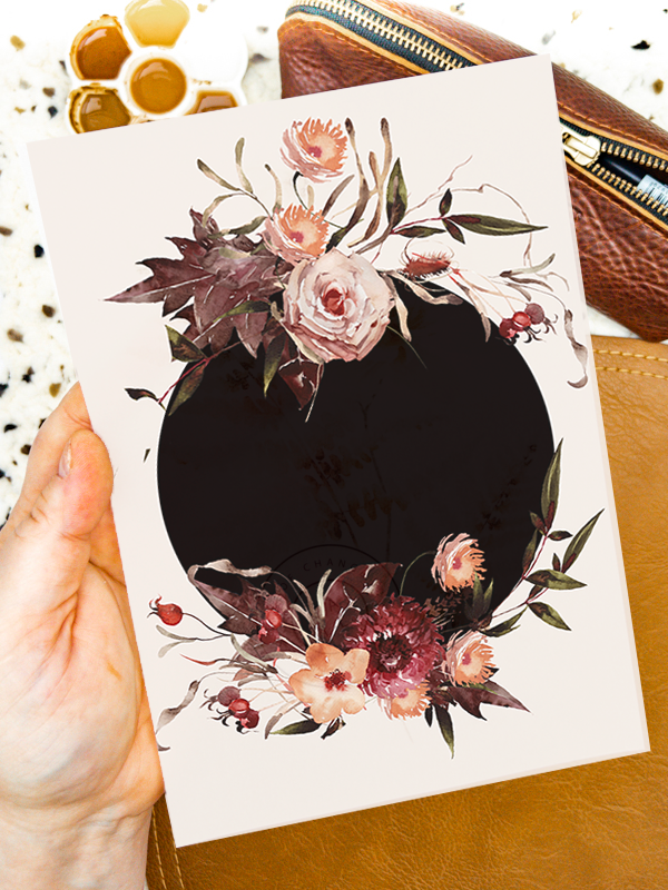 Solstice Soirée Midnight Frame Luxe Vellum Sheet